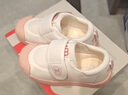 牧童幼儿园鞋春秋款室内鞋男童防撞学步鞋女宝宝小白鞋 白桃粉1 28 实拍图