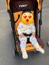 马博士婴儿护膝刺绣爬行儿童护膝魔术贴可调节宝宝学步防摔护肘护膝黄色 实拍图