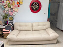 全友家居现代简约家用皮艺沙发奶油风小户型客厅三人位直排沙发家具 实拍图
