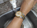 宾爵金财源红宝石镶钻男士手表奢华百搭金表进口机芯夜光防水机械腕表 六角圈全金款 实拍图