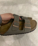 BIRKENSTOCK勃肯德国进口男女款经典舒适软木Arizona双扣拖鞋 女款灰色 37 实拍图