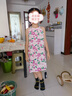 ASK JUNIOR女童连衣裙2025夏小童大花满印儿童吊带公主裙 花色 130 实拍图