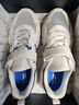 鸿星尔克（ERKE）童鞋中性大小童休闲鞋大网孔透气运动鞋微晶白/星际蓝38 实拍图