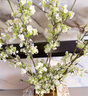 花沃里雪柳仿真花 高档仿真花束客厅装饰花家居绿植花卉桌面摆件白色3支 实拍图