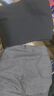 策息牛仔裤子男秋冬季加绒保暖直筒宽松棉裤阔腿裤休闲运动长男裤子 灰色+黑色 XL -建议120-140斤左右 实拍图