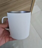 无印良品（MUJI）不锈钢双层马克杯 大容量男女办公学生水杯茶杯咖啡杯 白色 380ml 实拍图