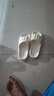 洁丽雅拖鞋女夏季室内家居家用浴室洗澡防滑防臭EVA情侣静音凉拖鞋男夏 白色【抗菌升级款】 38-39 （适合37-38码） 实拍图