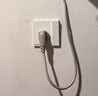 松下悦畔白色开关插座斜五孔USB插座三孔一二三四开单双控开关 一开三孔16A插座WMWX608 插座 实拍图