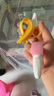 努比（Nuby）喂养用品 婴儿牙胶宝宝牙齿安抚牙咬胶玩具3/6个月可咬可水煮 粉色香蕉牙胶 1只装 实拍图