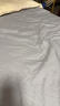 梦洁家纺 60S长绒棉四件套 纯棉贡缎高端素色床单被套 加大2米床 灰 实拍图
