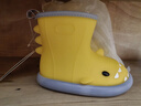 SEVEN ONLY OLINE儿童雨鞋女童防水防滑可爱鲨鱼宝宝雨靴女孩幼儿园水鞋 柠檬黄 17 cm内长【170】脚长约16穿 实拍图