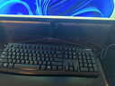 罗技（Logitech）MK121P(MK120)有线键鼠套装 鼠标键盘套装108键全尺寸 商用办公电脑  黑色 实拍图