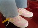 耐克NIKE缓震板鞋女空军一号 AIR FORCE 1 运动鞋 IB2574-600粉白39 实拍图