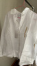 无印良品（MUJI）女式 汉麻水洗衬衫领长袖衬衫女士衬衣外套外衣 25年夏季女装上衣 白色 S （155/80A） 实拍图