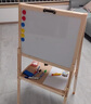 儿童画画板小黑板家用学生支架式写字板黑板墙贴可擦写小学生玩具 F款磁性双面可升降【超值礼包】 实拍图