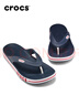 卡骆驰（CROCS）贝雅卡骆班运动拖鞋男鞋女鞋居家夹脚平底人字拖鞋|205393 深蓝/辣椒红-4CC 40 (250mm) 实拍图