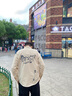 唐号  衬衫男长袖春秋季新款外套宽松港风设计感印花上衣服男休闲衬衣 卡其色 L 实拍图
