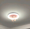 雷士（NVC）LED卧室吸顶灯圆形护眼儿童房灯具智能遥控奶油风儿童房 36W 粉色蝴蝶 三段调光 实拍图
