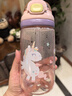 富光儿童tritan塑料杯夏季小学生男女便携耐摔吸管杯户外水杯子500ml 实拍图