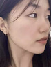 芯奢S999足银耳环女士2025新款养耳洞素圈耳圈耳钉纯银设计高级感耳饰 单只12mm【建议拍2只】 实拍图