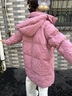 （反季清货）2025冬季新款宽松小个子羽绒服女韩版连帽外套 粉色 M 实拍图