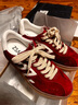 莎莎苏【明星同款】秋冬新款运动休闲鞋厚底德训鞋马卡龙小白鞋女骐骥红 安可拉红 37 实拍图