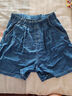 浪莎天丝软牛仔短裤女夏季2025新款高腰a字显瘦宽松中裤直筒五分裤 实拍图
