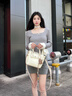 蔻一（Cnoles）包包女士2025最新款通勤斜挎水桶包单肩小手提包白色女生包包 实拍图