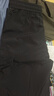 Homlean美式机能伞兵工装裤男夏季宽松薄款冰感透气休闲长裤B6603黑色2XL 实拍图