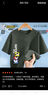 史努比儿童纯棉短袖t恤2026新款时尚男女童夏季上衣中大童夏装 超级努比左下碳灰 150 实拍图