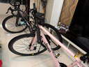 Jeep吉普公路自行车碟刹变速自行车男女学生公路车竞技代步车-RS730 RS730-直把-公主粉-铝合金 M码（适合身高165-185CM） 21速-初学者骑行(入门款) 实拍图