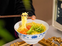 红叶（RL）国瓷景德镇陶瓷青花中式餐具套装碗碟鱼盘汤碗面碗小勺釉中彩 川子莲6英寸面碗 实拍图