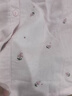 MEJU纯棉双层纱布女长袖睡衣温柔粉色可爱刺绣V领家居服套装女装 粉色刺绣 XL (170) 131-145斤以内 实拍图