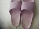 利达妮（TZLDN）老年人防滑拖鞋女士夏季居家用浴室室内洗澡家居孕妇用软底凉拖女 紫色 38-39 (适合37-38码) 实拍图