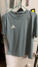 阿迪达斯短袖男2025夏季运动亲肤透气轻薄速干T恤 雾霾蓝/白 M  实拍图