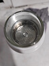 炊大皇玻璃杯双层隔热茶水分离男女士便携玻璃水杯优雅白420ml 实拍图