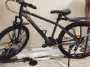 凤凰铝合金山地自行车成年人男士女士油刹可锁双减震山地车自行车学生 肖光灰/全轴承/十刀轮 26英寸（适合身高160-180） 24速凤凰定位变速【碳钢车架】 实拍图