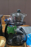 全度玻璃茶具套装自动懒人泡茶器家用泡茶壶茶杯冲泡茶器功夫茶具 登高清灰自动茶具+6灰把杯 7件 实拍图