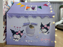 卡优比儿童帐篷室内家用女孩公主房小房子游戏屋睡觉玩具屋男孩库洛米 帐篷+双灯+彩旗+云朵+棉垫+门帘+收纳包 库洛米乐园（布料升级款） 实拍图