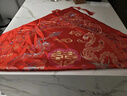 思泽 结婚包袱皮红布婚庆包盆布喜盆包裹布红包袱布新娘女方陪嫁嫁妆 【双层】彩色龙凤1个 实拍图