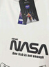 NASA GISS短袖t恤男夏季假两件上衣卡通印花男士宽松圆领半袖 白色 M  实拍图