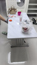 欧乐派可移动升降茶几餐桌两用小户型方形家用多功能折叠岩板伸缩秒变桌 120*60【玻晶奢石】天山暮雪-4抽 实拍图