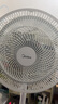 美的（Midea）【品质推荐】七叶轻音柔风电风扇/家用省电落地扇/台式电扇/广角摇头节能宿舍小型风扇 SAE35CA 实拍图