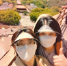 蕉下（beneunder）脸基尼女帽檐全脸防晒面罩防晒口罩防紫外线蓝烟灰 实拍图