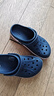 卡骆驰（CROCS）贝雅卡骆班儿童洞洞鞋沙滩鞋男女童包头拖鞋/207018/207019 深蓝色-410 34 (205mm) 实拍图