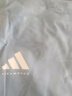 阿迪达斯 （adidas）t恤男夏季运动透气轻薄宽松棉短袖 白/金 3XL  实拍图