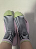 鹿人女棉袜秋冬新款中厚精梳棉纯黑色简约百搭中长筒ins潮5双装 3125 3125-组合1-5双 均码 实拍图