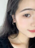芯奢S999足银耳环女士2025新款养耳洞素圈耳圈耳钉纯银设计高级感耳饰 单只12mm【建议拍2只】 实拍图