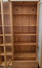 源氏木语实木组合书柜北欧收纳架橡木背景墙书橱书房落地柜子A款0.9m+顶柜 实拍图