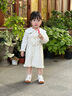 芭比班纳宝宝皮鞋女宝秋季新款女童学步鞋婴幼儿蝴蝶结公主鞋 云影白21 实拍图